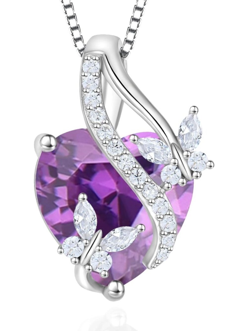 Elegant Sterling Silver Butterfly Pendant Necklace for Women - Unique Jewelry